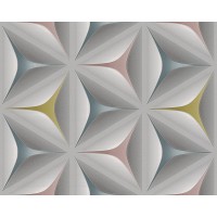 Tapeta 96042-2 Graficzne Wzory-Kwiaty Kolorowe 3D