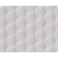 Tapeta 9625-51 Beżowe Sześciany-Wzory 3D