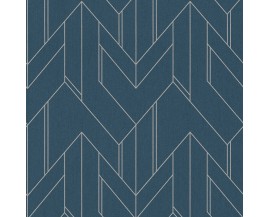 Tapeta 37369-5 Granatowe Graficzne Wzory 3D