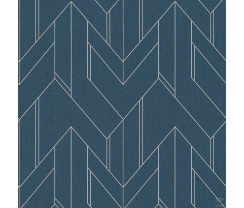 Tapeta 37369-5 Granatowe Graficzne Wzory 3D