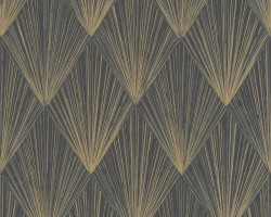 Tapeta 37864-4 Złote brązowe wzory Art Deco