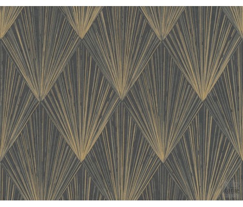 Tapeta 37864-4 Złote brązowe wzory Art Deco