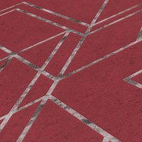 Tapeta 37869-2 Czerwona Graficzna Mozaika