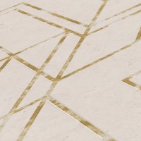Tapeta 37869-3 Złote Graficzna Mozaika